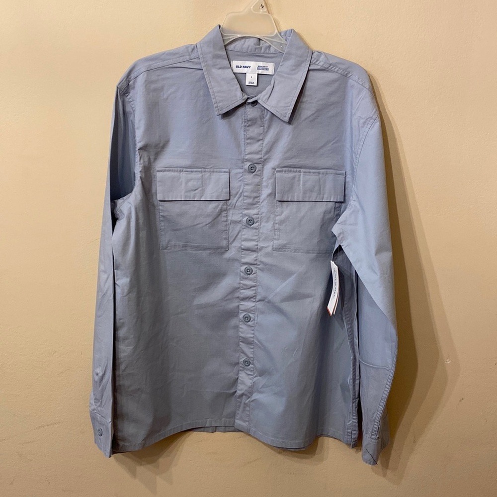 Old Navy Blue Salt Button Down
